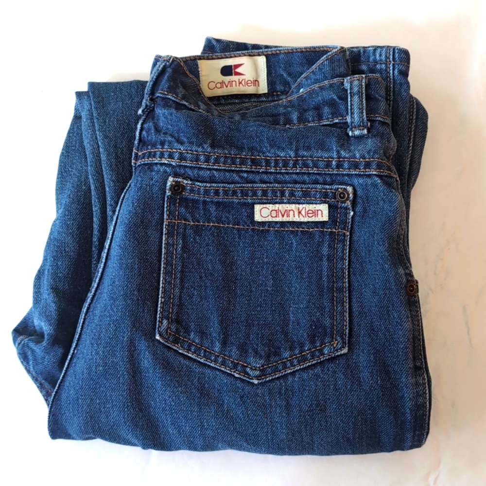 Vintage 1970's Calvin Klein Women's Hi Waisted Jeans Size 13